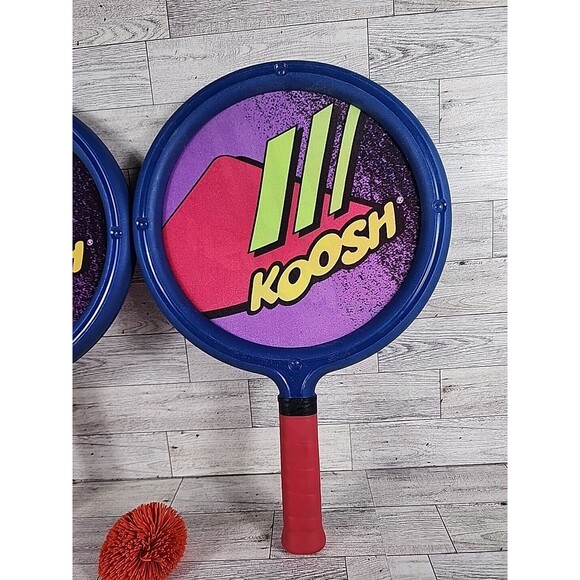 Vintage Koosh Ball Paddle & Ball Set 90s Raquet Racket Outdoor Game - Picture 3 of 6